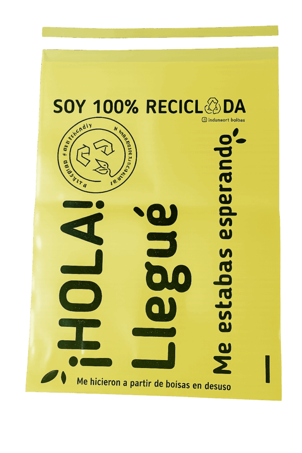 Bolsa E-Commerce de 30×40 x100 unid amarilla - Imagen 2