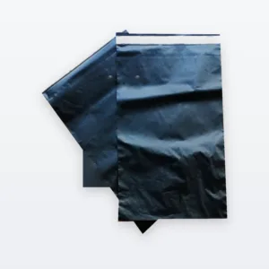 Bolsa e-commerce 20x30 negra lisa, con cierre adhesivo - Indusnort