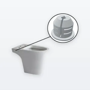 Kit de repuesto de anclaje para tapa de bidet Ferrum